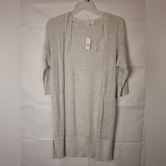 NWT Gap Women's Ivory Open Front Longer Cardigan Sz S - Picture 3 of 3
